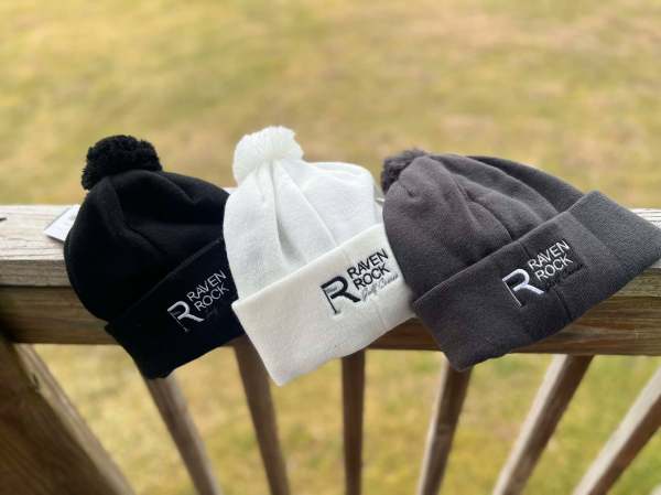 Raven Rock Logo Titleist Tour Pom Pom Golf Beanie