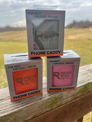 Raven Rock Logo Desert Fox Golf Phone Caddy